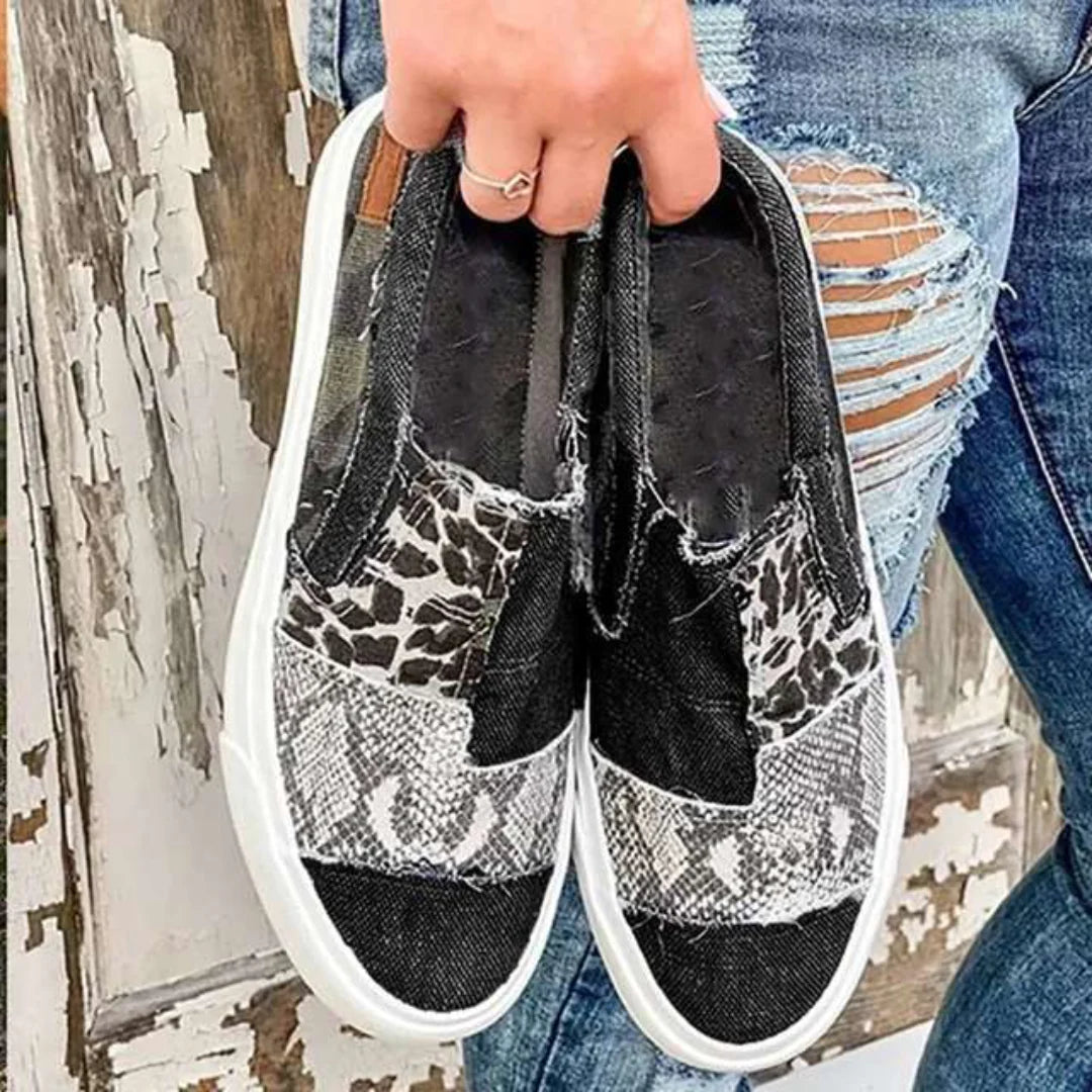 Canvas schoenen - Casual - Luipaardprint - Ideaal voor de zomer - Shazem