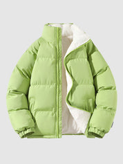 Heren Dik Puffer Fleece Gevoerd Jas - Jaxx