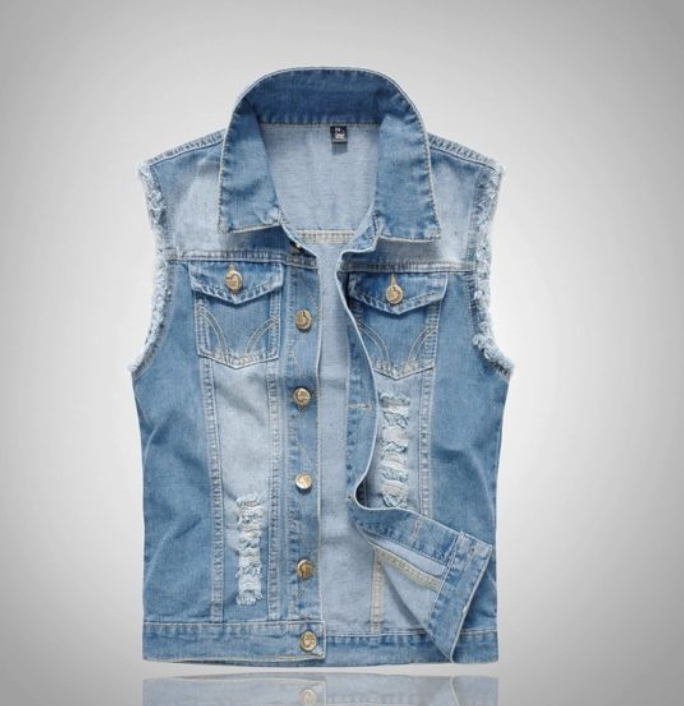 Karwan | Stijlvol denim gilet voor heren