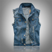 Karwan | Stijlvol denim gilet voor heren