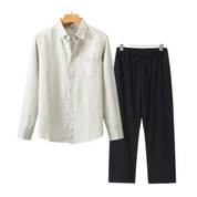 Linnen Outfit Set (Lange Mouwen) - Moro