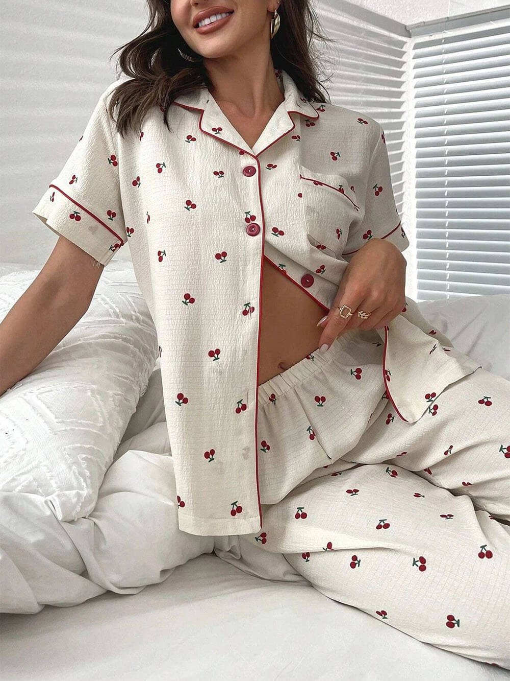 Crèmekleurige pyjama set - Maira