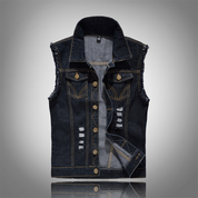 Karwan | Stijlvol denim gilet voor heren