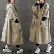 Zane - Oversized trenchcoat met zijzakken