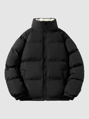 Heren Dik Puffer Fleece Gevoerd Jas - Jaxx