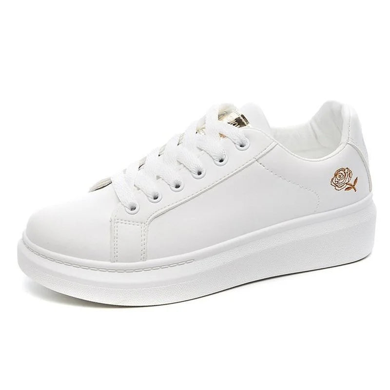 Stefani - Lente Witte Orthopedische Sneakers