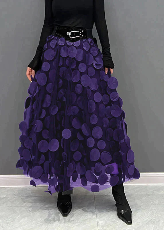 Violet - Elegante rok met stippen