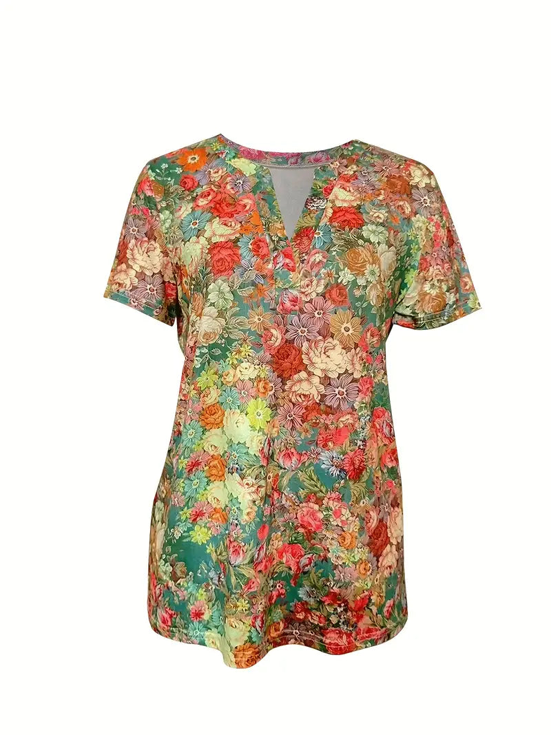 T-shirt met bloemenprint - Federica