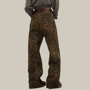 Jeans met luipaardprint - Leonaro