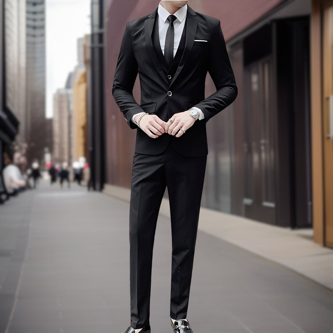 Elegant 3-delig Slim Suit - Treyton