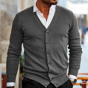 Casual gebreide knoop vest  - Tobias