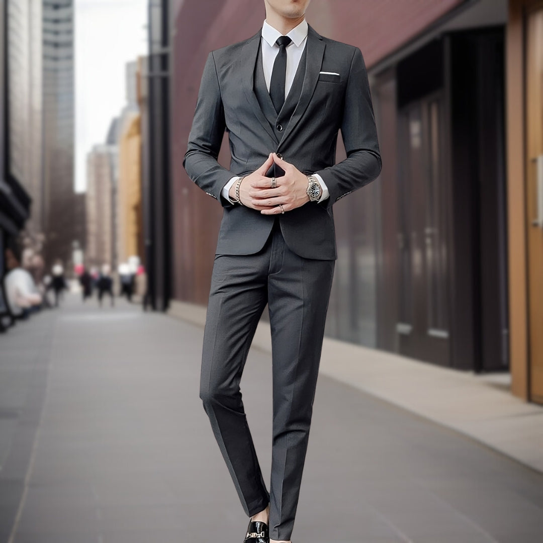 Elegant 3-delig Slim Suit - Treyton