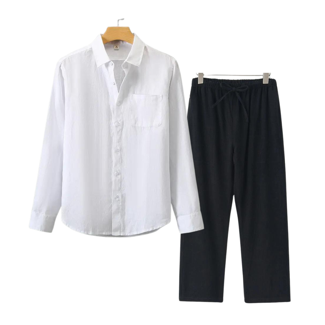 Linnen Outfit Set (Lange Mouwen) - Moro