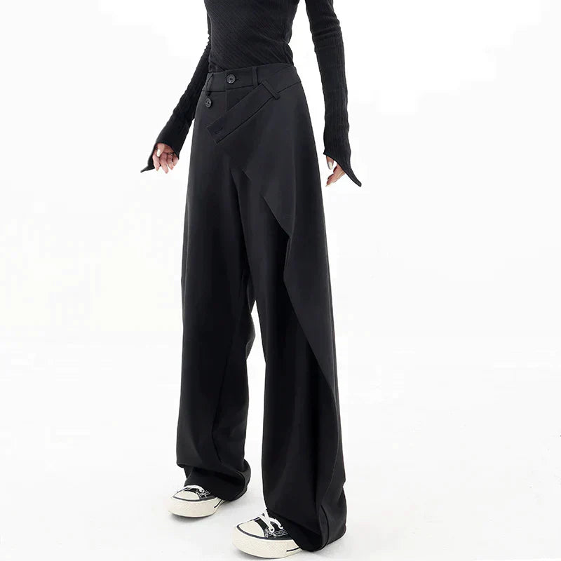 Asymmetrische baggy broek - Freya