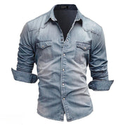 Elegante denim overhemd - Isaac