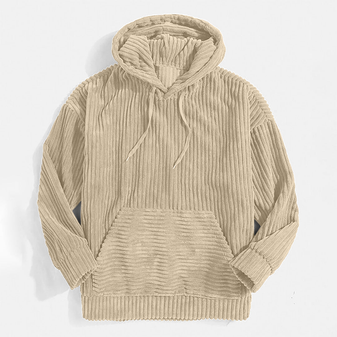 Geribde corduroy hoodie - Johan