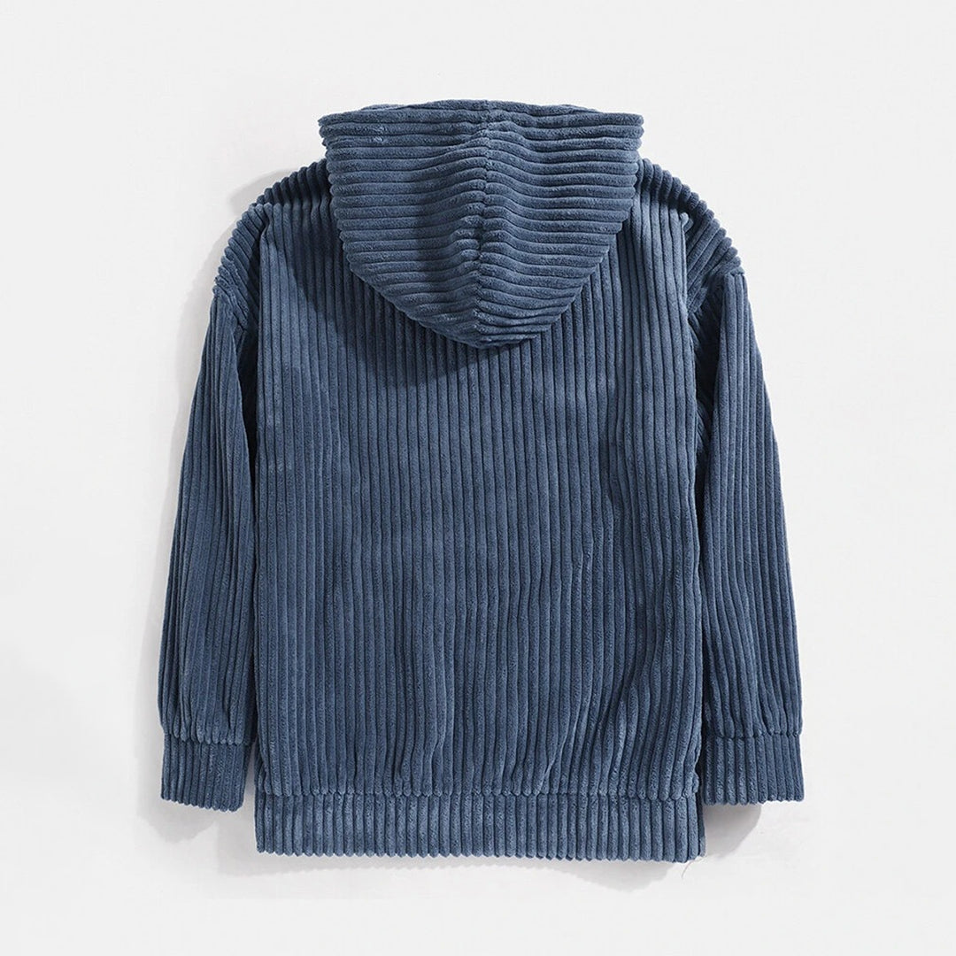 Geribde corduroy hoodie - Johan