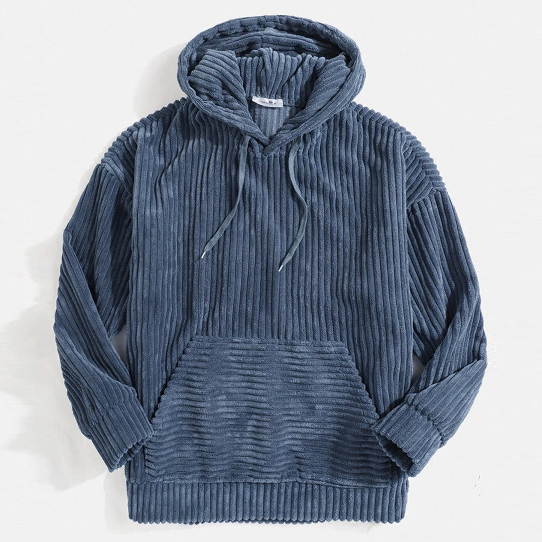 Geribde corduroy hoodie - Johan