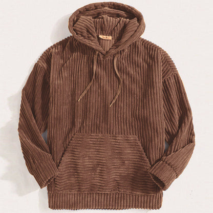 Geribde corduroy hoodie - Johan