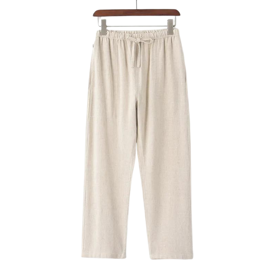 Linnen pantalon (oversized pasvorm) - Fezil