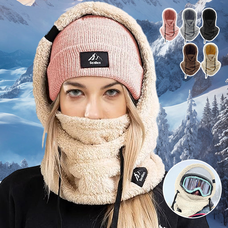 Skimasker met sherpa kap - Raelyn