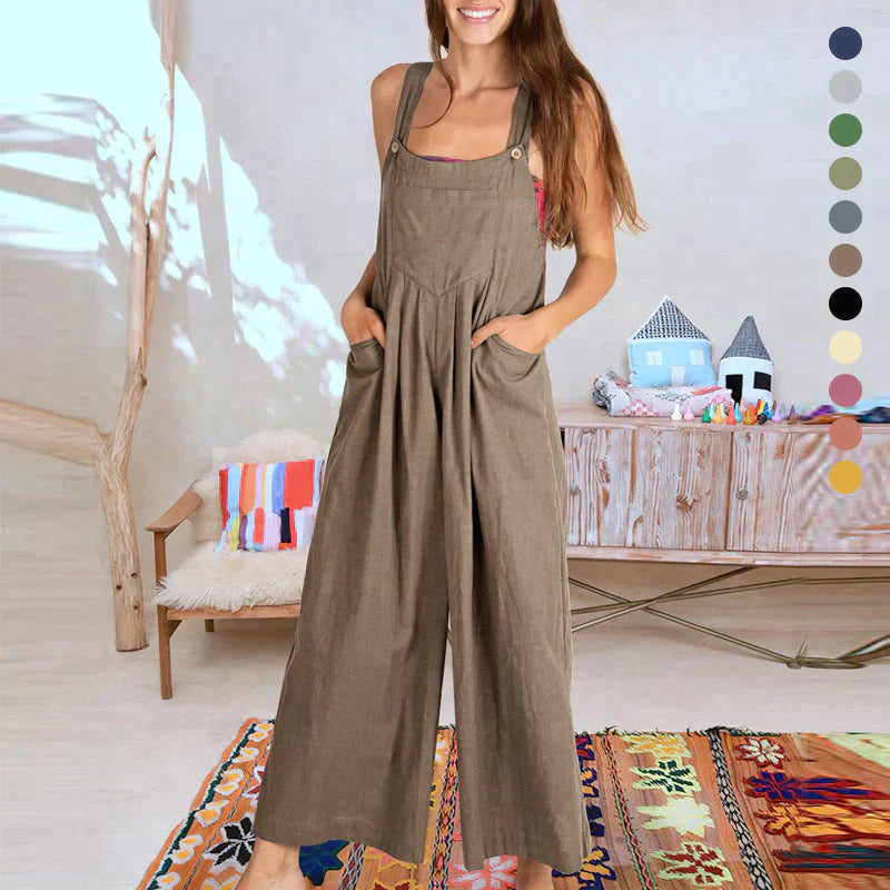 Bihara - Mouwloze jumpsuit voor dames