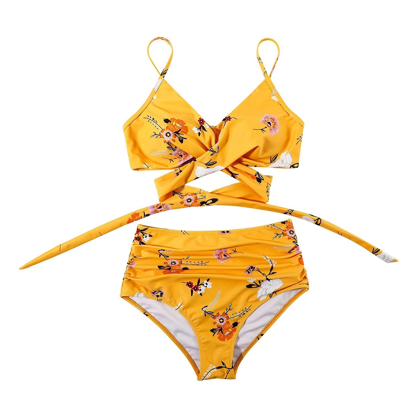 Belle - High Waisted, Kleurrijke Damesbikini