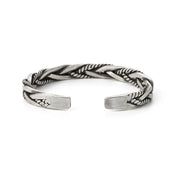 Gedraaide sterling zilveren armband - Kaleb