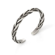 Gedraaide sterling zilveren armband - Kaleb