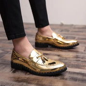 Linus - Orthopedische heren loafers met kwastjes