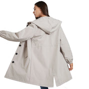 Waterdichte Trenchcoat met Capuchon - Malia