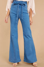 Dames Slim, stretchy Uitlopende jeans - Cyra