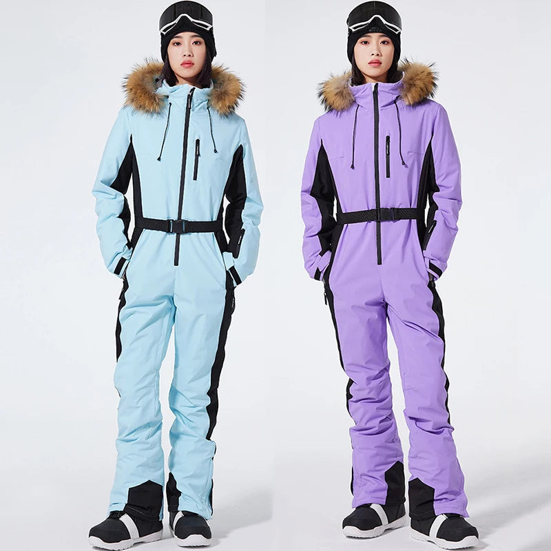 Stijlvol winter skipak met riem - Emory