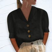 Elegante blouse met kraag en knopen - Malisa