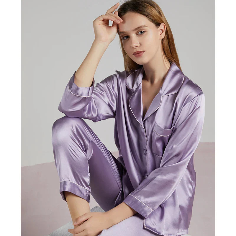 Luxe zijden pyjamaset - Madilyn