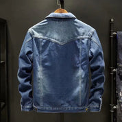 Denim jack met wollen voering - Nicolas