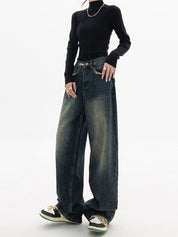 Streetwear Koreaanse Baggy Jeans Vrouwen - Lara