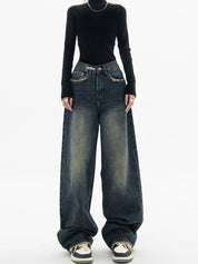 Streetwear Koreaanse Baggy Jeans Vrouwen - Lara