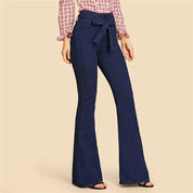 Dames Slim, stretchy Uitlopende jeans - Cyra