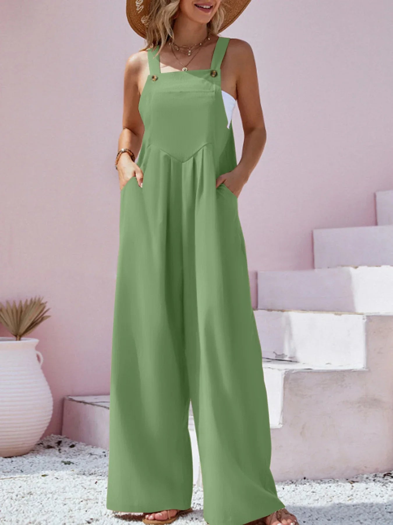 Fabiula - Jumpsuit met wijde pijpen