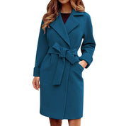 Lange elegante winter trenchcoat - Aleyna