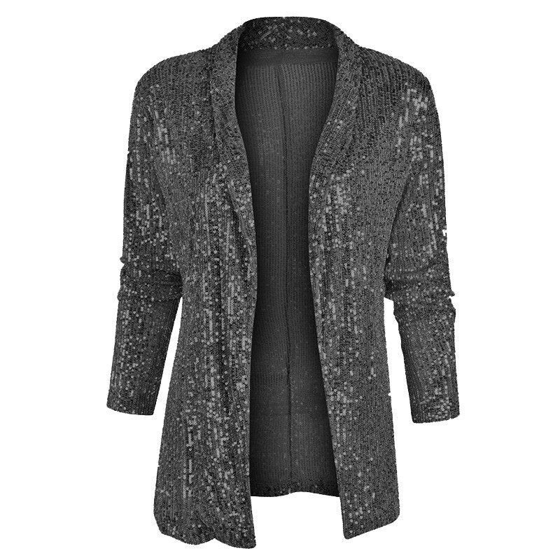 Blazer vest met glitter pailletten - Davina