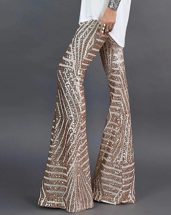 Flare broek met glitters - Vienna