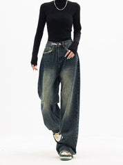 Streetwear Koreaanse Baggy Jeans Vrouwen - Lara