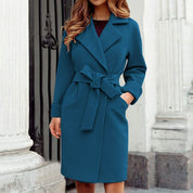 Lange elegante winter trenchcoat - Aleyna