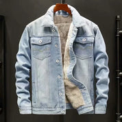 Denim jack met wollen voering - Nicolas