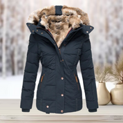 Elumia - Elegante Winter-Pelzjacke mit Kapuze 2024