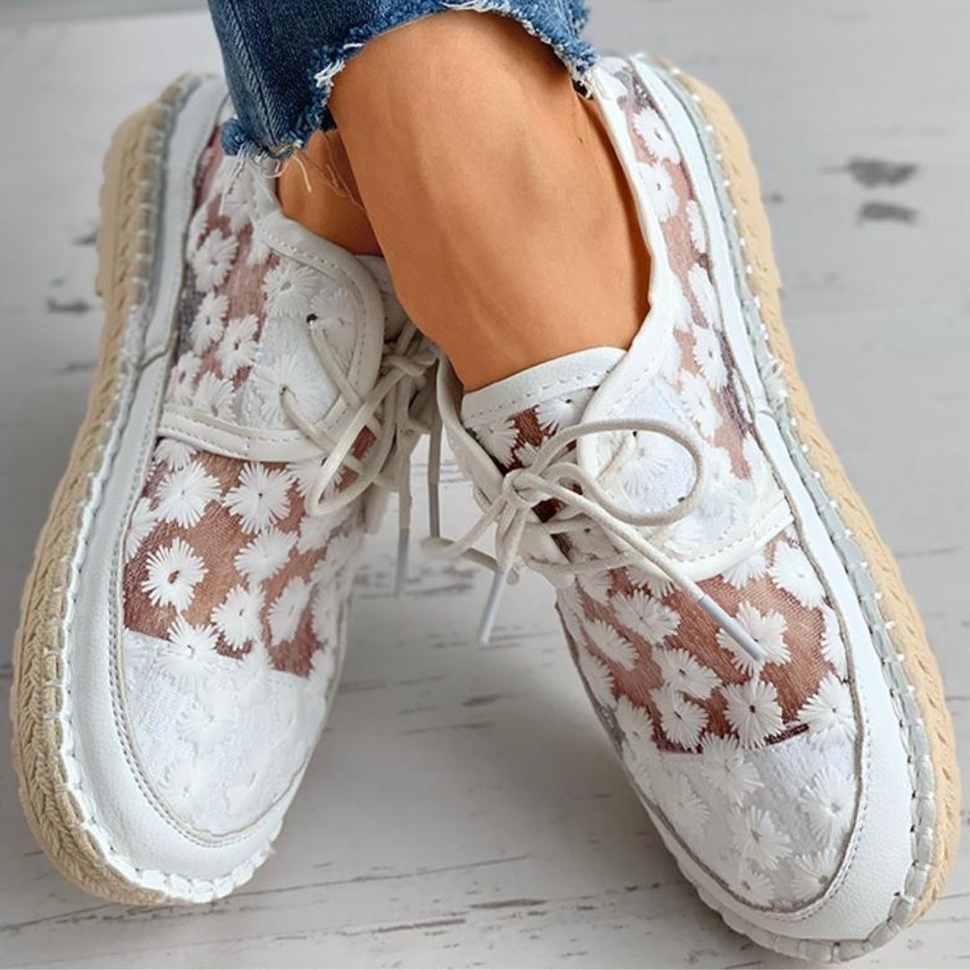 Zomerse, bloemige, comfortabele sneakers - FloraSneaks