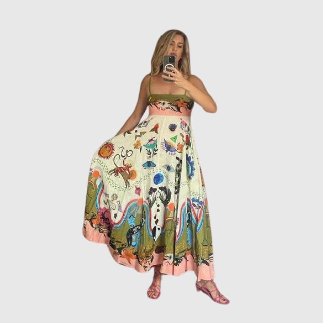 Felicity - maxi-jurk met speelse print