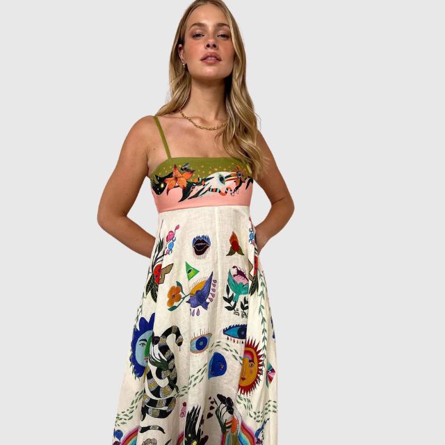 Felicity - maxi-jurk met speelse print